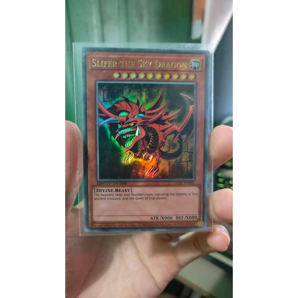 Thẻ bài Yu-Gi-Oh - Slifer The Sky Dragon - Ultra Rare - HÀNG CHÍNH HÃNG - Tiếng Anh - UK - LC01-EN002