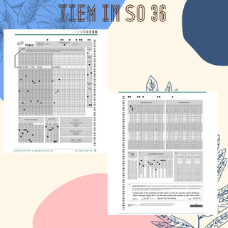 Phiếu trả lời bài thi TOEIC answer-sheet bản chuẩn, Listening và Reading