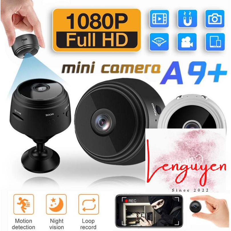 Camera Wifi Không Dây A9, Camera Quay An Ninh A9 Kết Nối Wifi 1080P HD IP Hỗ Trợ Tầm Nhìn Ban Đêm, Có App Xem Từ Xa