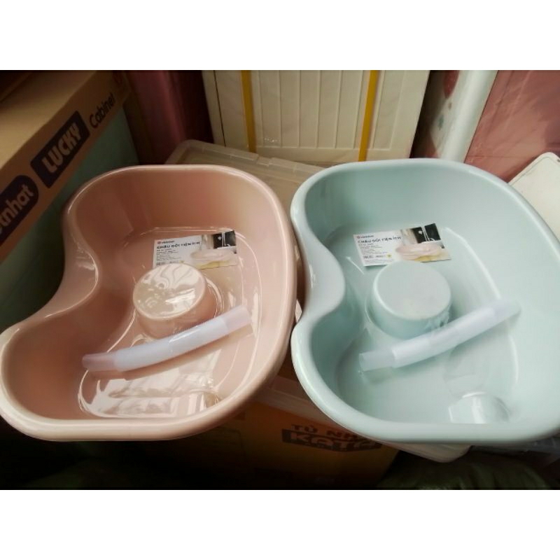 Chậu Gội Đầu Tại Giường, Tại Nhà, Thau Gội Đầu Chất Liệu Nhựa Cao Câp Siêu Bền