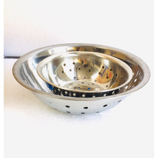 Rổ inox, rổ lưới inox, rổ inox cao cấp fivestar inox 340 size 34 cm đến size 46 cm.