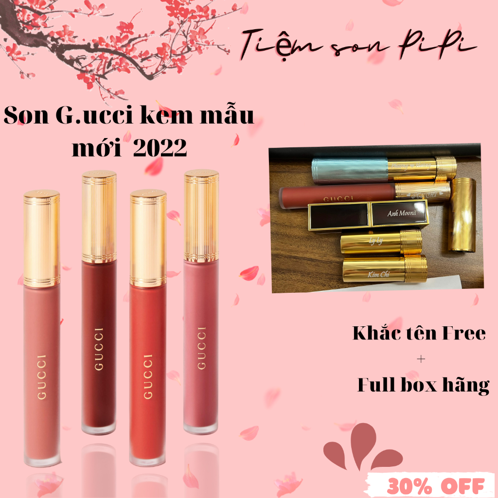 Son Kem Gucci Rouge Liquid Matte và bản Limited 505 208 217 519 - Mới nhất 2023