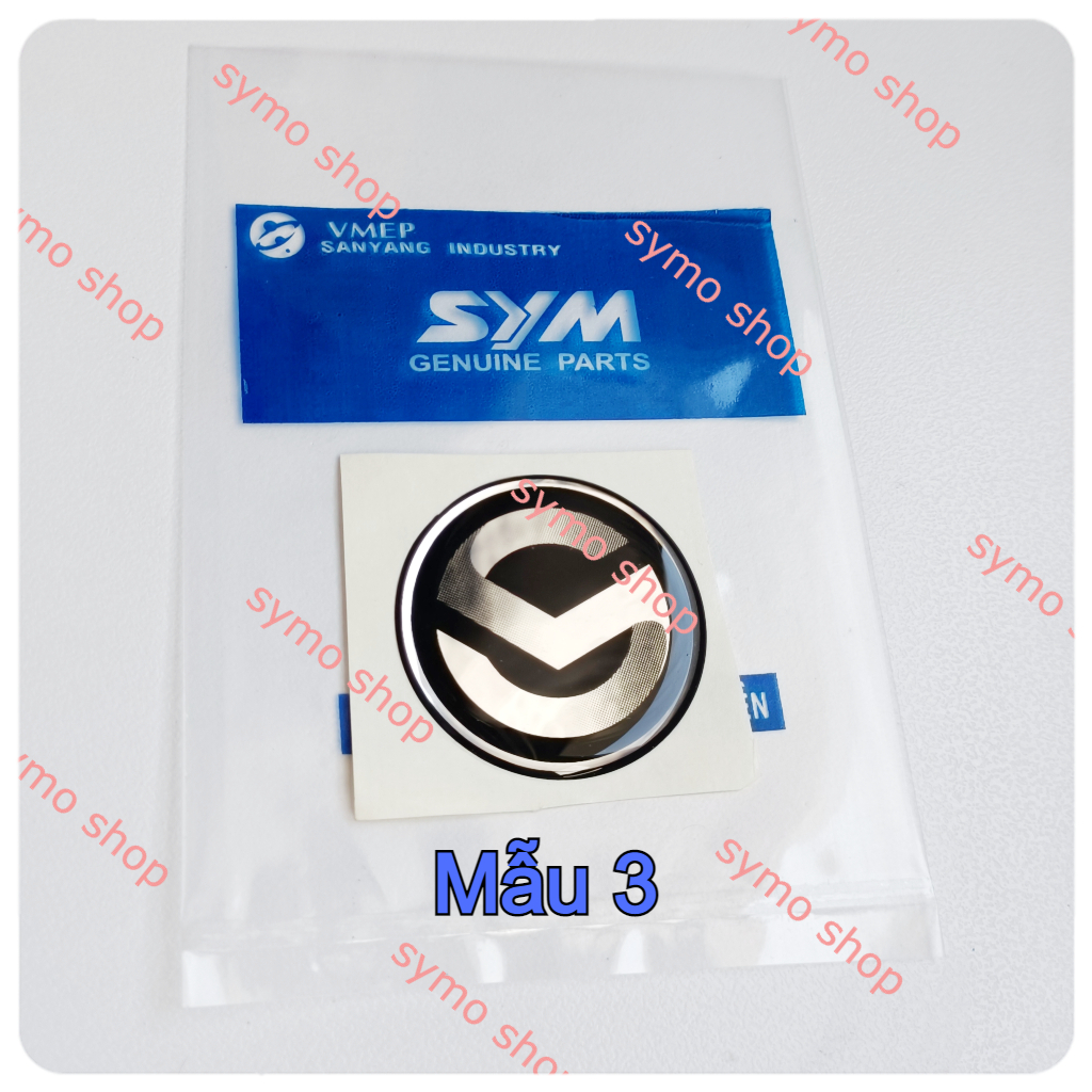 Logo biểu tượng SYM hàng Chính Hãng 4cm gắn cho nhiều xe