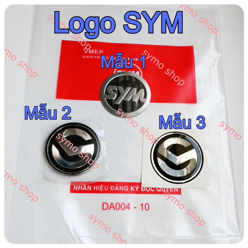 Logo biểu tượng SYM hàng Chính Hãng 4cm gắn cho nhiều xe