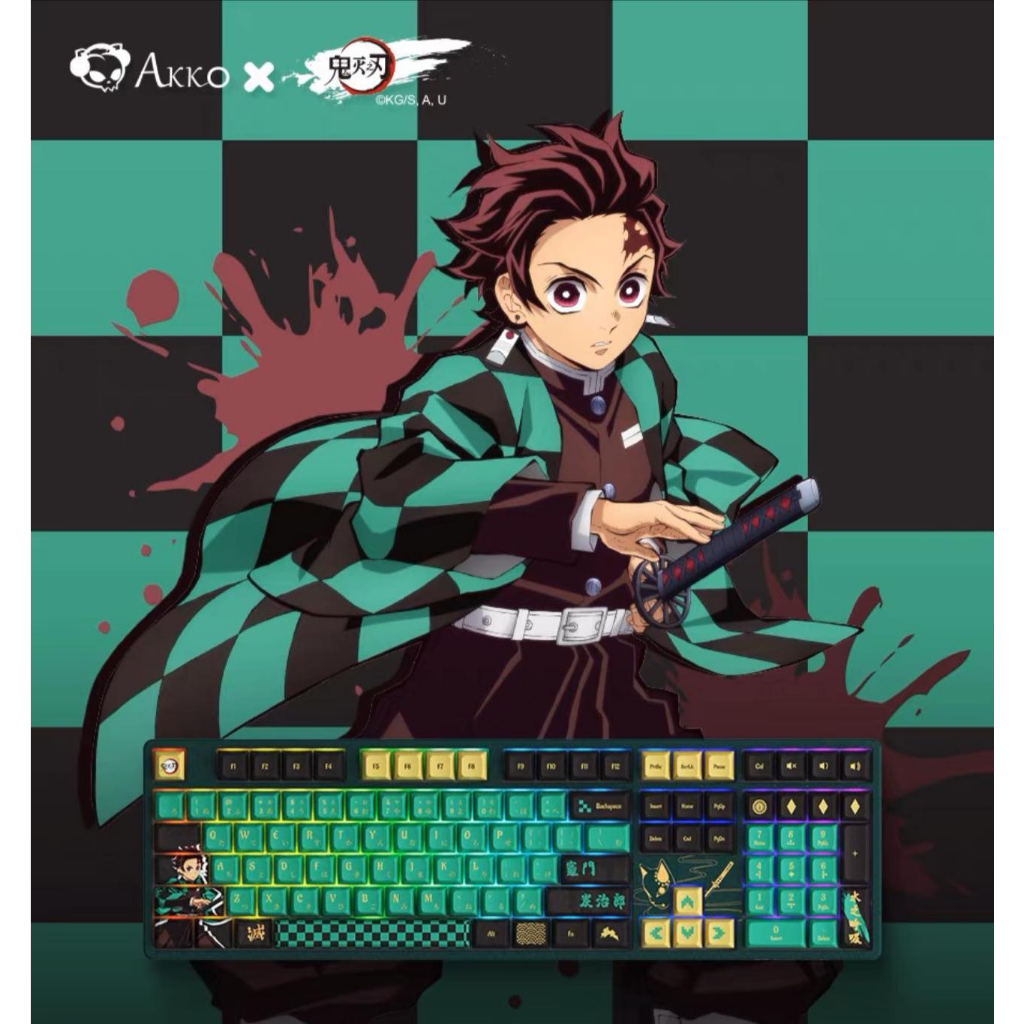 Bàn phím cơ AKKO 5108B Plus Demon Slayer – Kamado Tanjirou  | Chính hãng