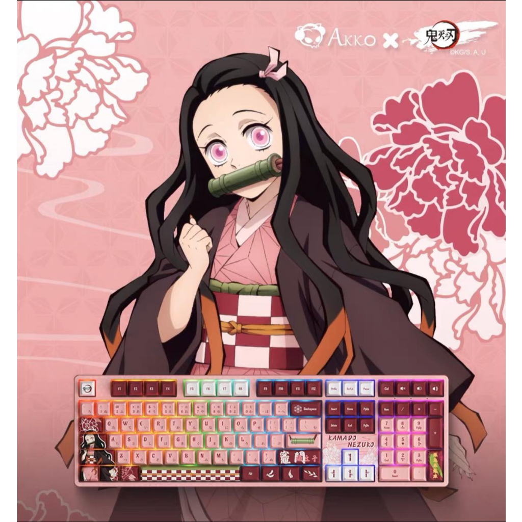 Bàn phím cơ AKKO 5108B Plus Demon Slayer – Kamado Nezuko  | Chính hãng