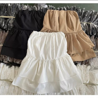 Áo quây trơn peplum chun lưng, Lipeo.store