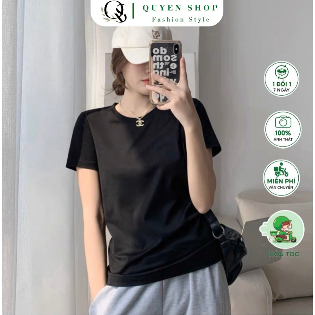 Áo Thun Nữ From Rộng Basic Thun Cotton - QS QUYEN SHOP