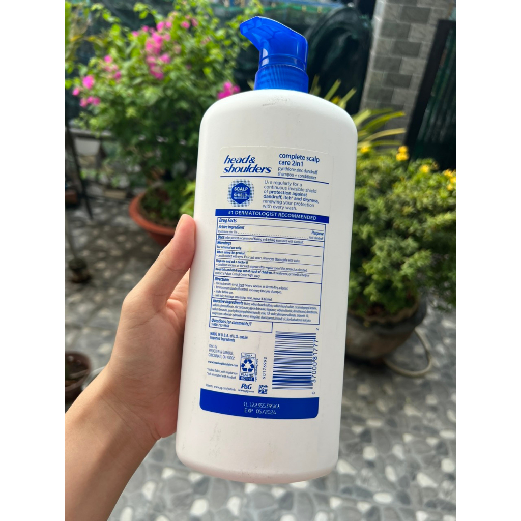 DẦU GỘI VÀ XÃ NHA ĐAM VÀ HẠNH NHÂN 2IN1 HEAD &SHOUDEL 1.18lit NHẬP mỹ