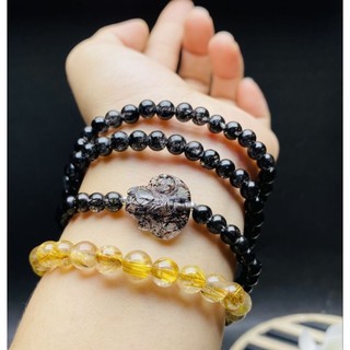 Chuỗi hồ ly thạch anh tóc đen