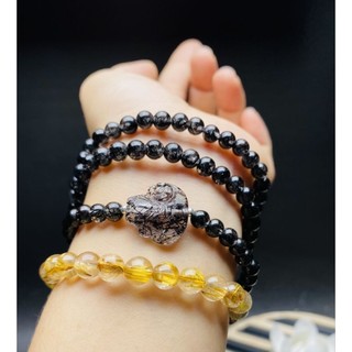 Chuỗi hồ ly thạch anh tóc đen