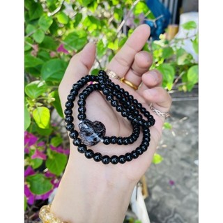 Chuỗi hồ ly thạch anh tóc đen
