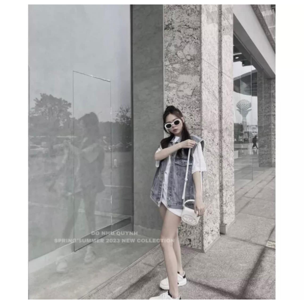 Áo ghile bò rách túi 2 bên dày dặn