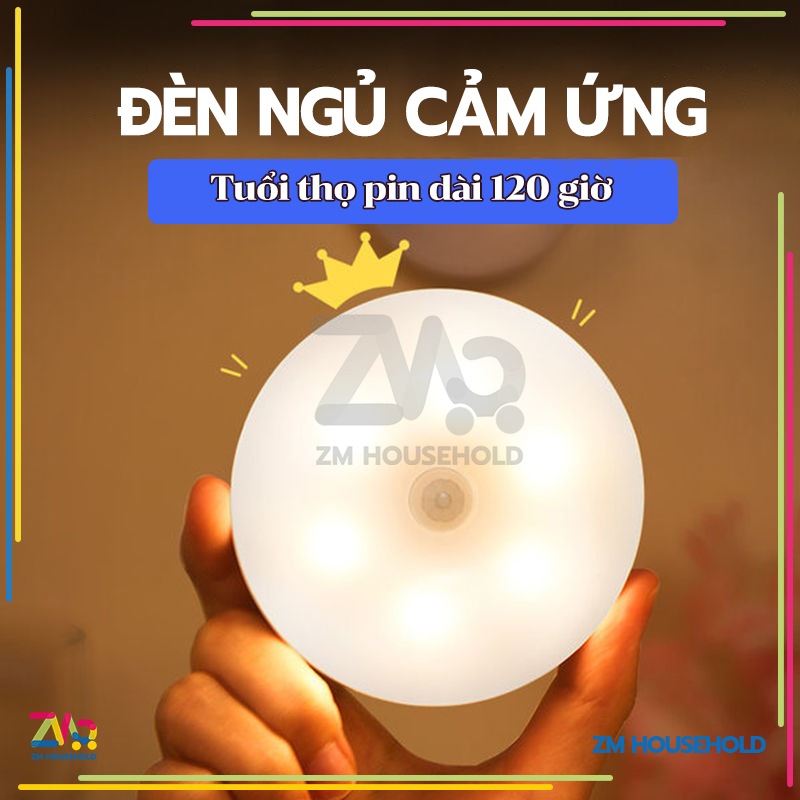 Đèn Cảm Ứng Chuyển Động, Đèn Led Dán Tường Cảm BiếnThông,Minh Gắn Tủ Quần Áo, ứng trong đêm có người đi qua tự động sáng | BigBuy360 - bigbuy360.vn