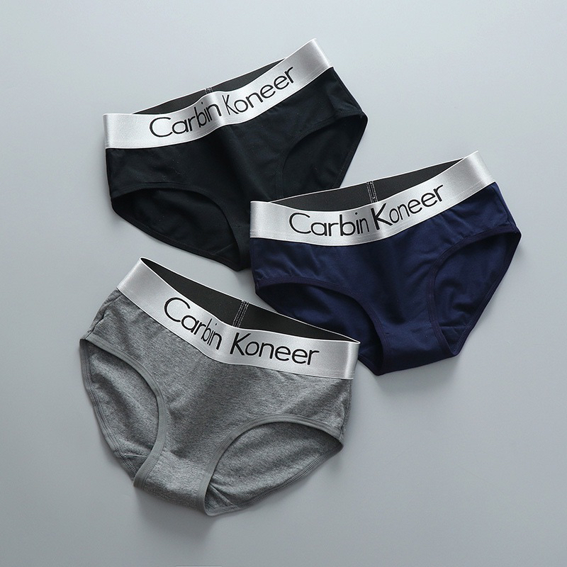 Quần lót nữ & Tomboy, Unisex Carbin Koneer cotton cạp cám 4cm hàng cao cấp thông hơi kháng khuẩn cực mát