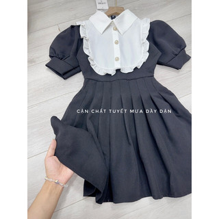 Váy đen phối cổ bẻ xinh xắn