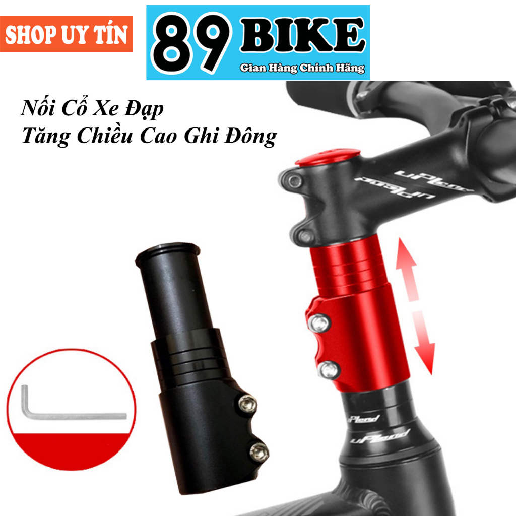 Bộ Nối Tăng Chiều Cao Ghi Đông Xe Đạp | Nối Cổ Potang Xe Đạp | Tặng Kèm Công Cụ Lắp