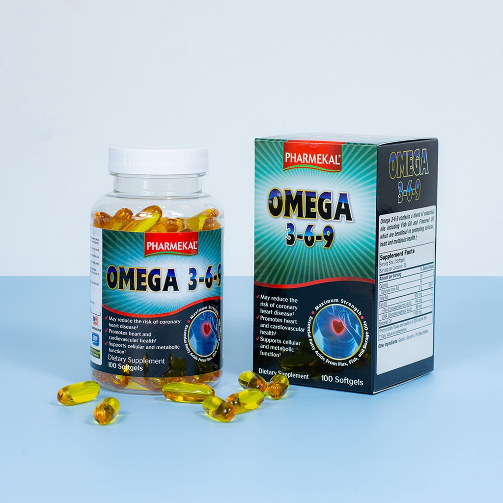 VIÊN UỐNG OMEGA 369 PHARMEKA FISH IOL LỌ 100V