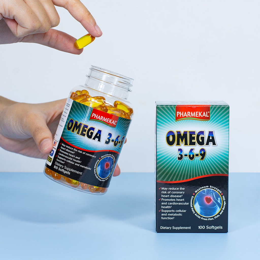 VIÊN UỐNG OMEGA 369 PHARMEKA FISH IOL LỌ 100V