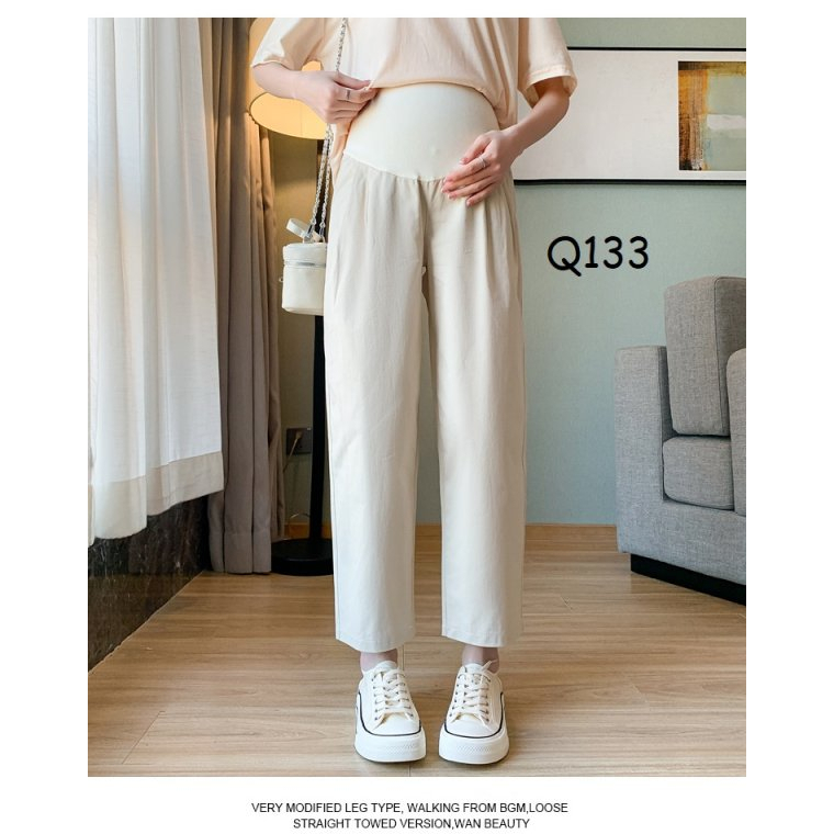 Quần dài bầu dáng suông chất KATE hàng QCCC-Q133