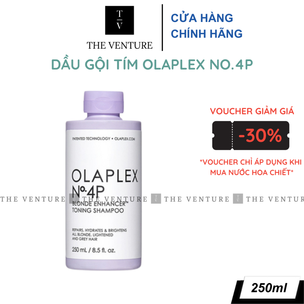 Dầu Gội Tím Khử Vàng Olaplex Blonde Enhancer Toning Shampoo No.4P Chính Hãng