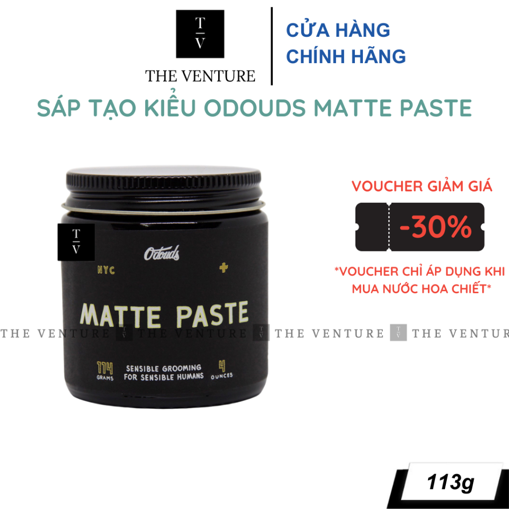 Sáp Vuốt Tóc Nam O'Douds Matte Paste Chính Hãng - 113 Gram .