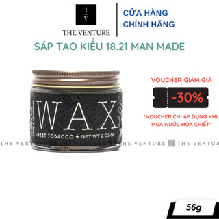 Sáp Vuốt Tóc Nam 18.21 Man Made Wax Chính Hãng 56 Gram .