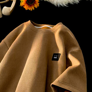 Áo Thun Nam Nữ Chất Tổ Ong Gạo Thêu Logo Mặt Cười Trước Ngực Áo Phông local brand PROTEX Unisex