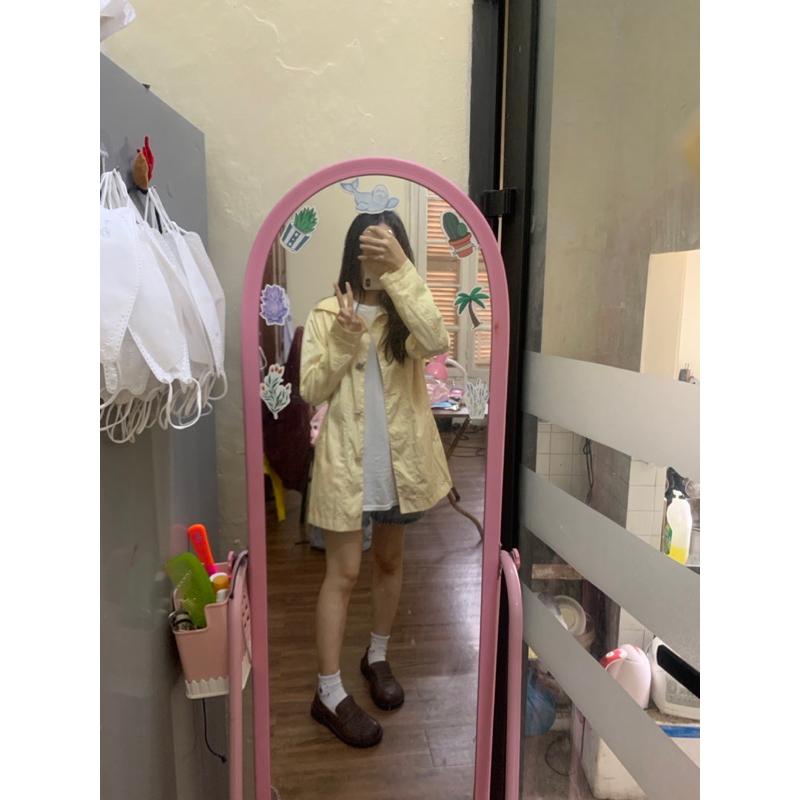 Áo khoác blazer màu vàng gà con