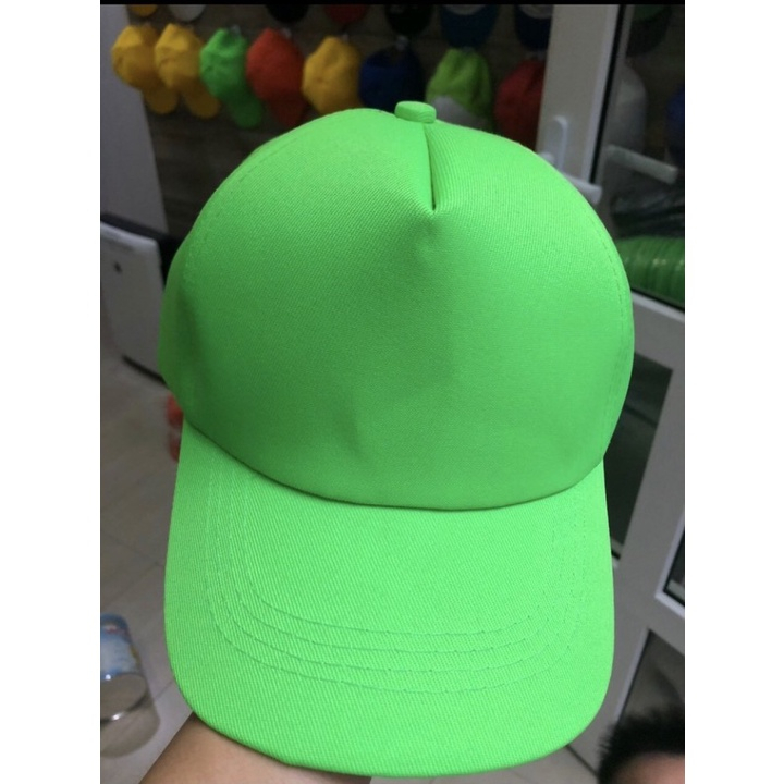 Nón Kết Trơn, Mũ Lưỡi Trai Trơn Basic Nhiều Màu Chất Vải Poly Thoáng Mát Khóa Dán Form Đẹp