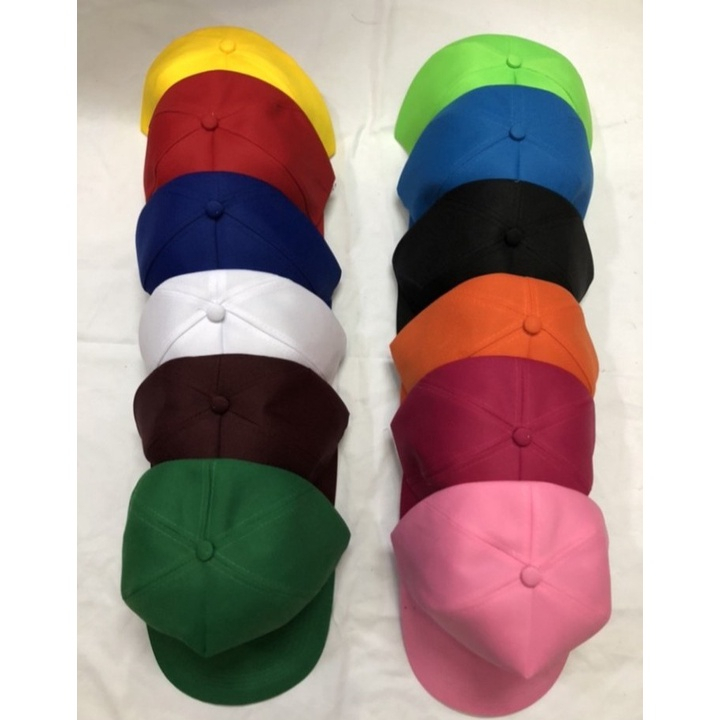 Nón Kết Trơn, Mũ Lưỡi Trai Trơn Basic Nhiều Màu Chất Vải Poly Thoáng Mát Khóa Dán Form Đẹp