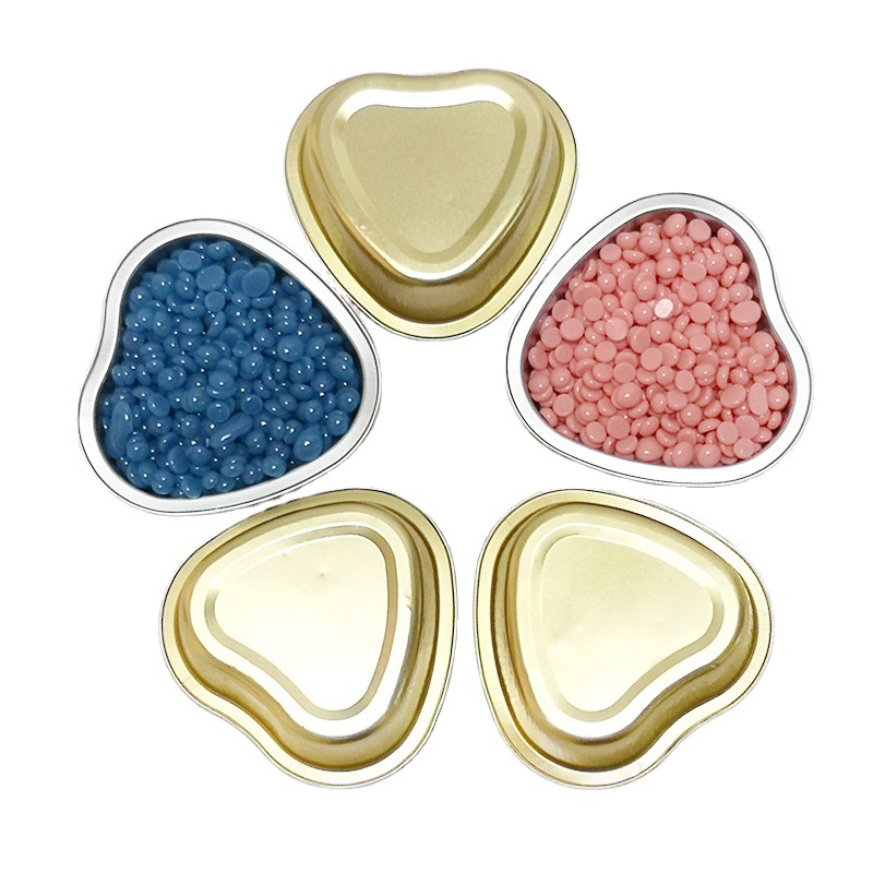 Chén nấu sáp wax lông lá nhôm ROLADO hình trái tim