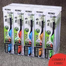 Bàn chải đánh răng Bossi 921 Hàn Quốc chính hãng bàn chải đánh răng than tre hoạt tính lông mềm mịn