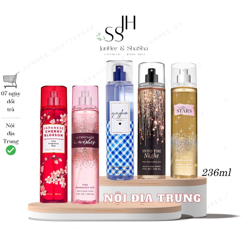 Xịt thơm toàn thân Bath body works mã hot