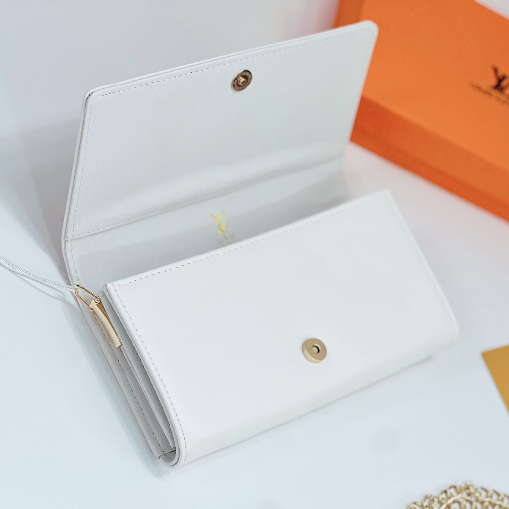 Clutch LV Cầm Tay Có Dây Đeo Chéo Tháo Rời Nhiều Màu Size 20 và 25 Fullbox SNT130052