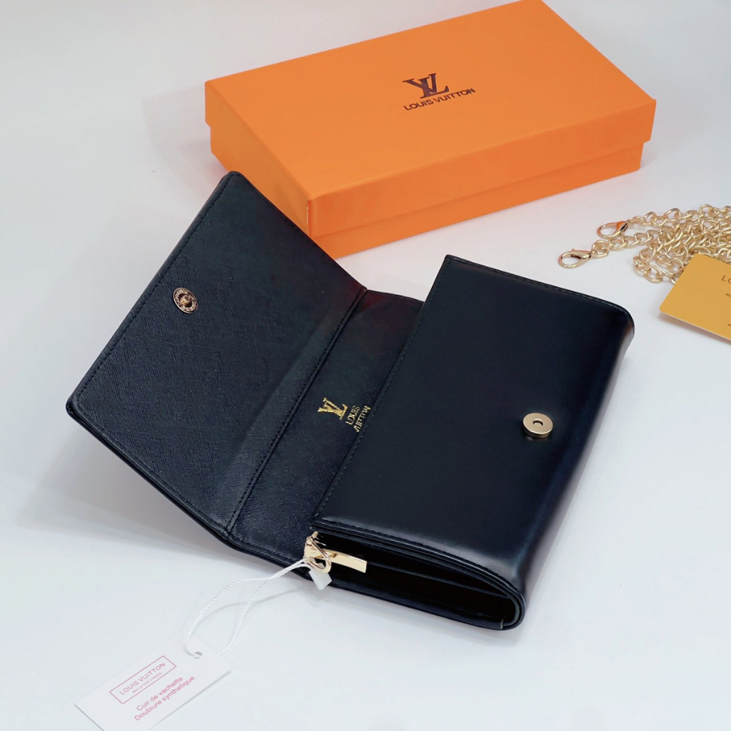 Clutch LV Cầm Tay Có Dây Đeo Chéo Tháo Rời Nhiều Màu Size 20 và 25 Fullbox SNT130052