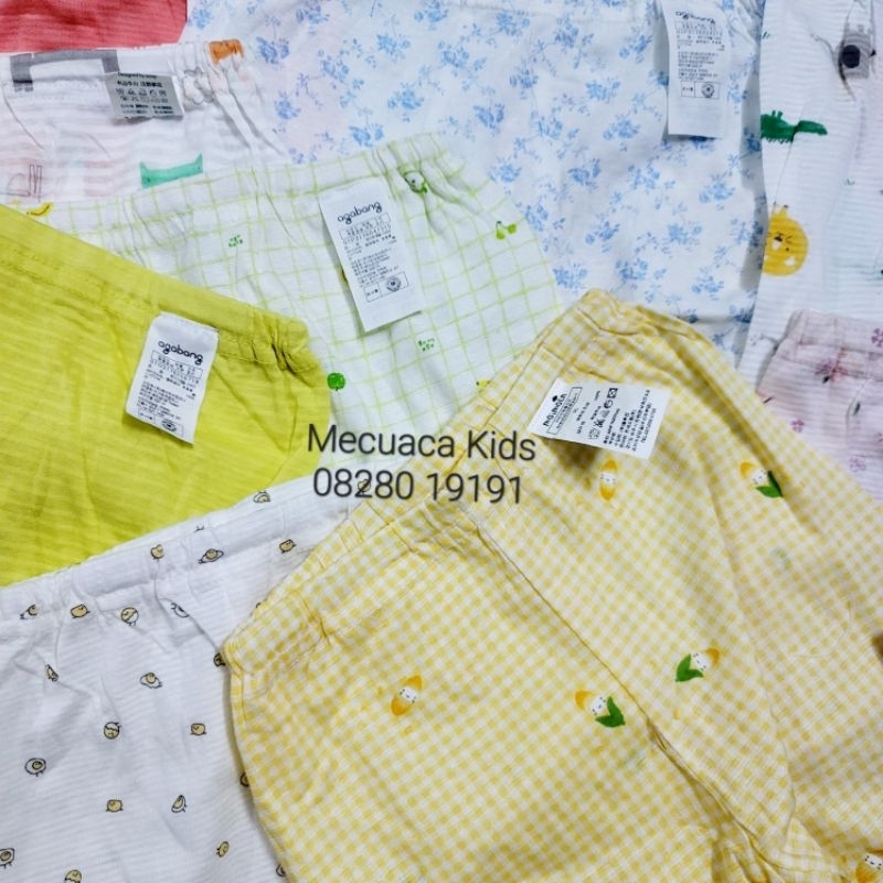Quần lửng cotton giấy/cotton xước cho bé trai bé gái xuất hàn các hãng