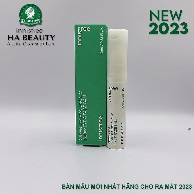 Thanh lăn dưỡng ẩm phục hồi chống lão hóa trà xanh dành cho da mặt và mắt innisfree Green Tea Seed Eye & Face Ball 10ml