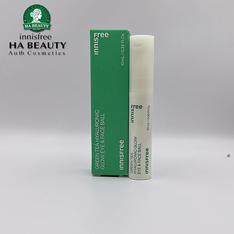 Thanh lăn dưỡng ẩm phục hồi chống lão hóa trà xanh dành cho da mặt và mắt innisfree Green Tea Seed Eye & Face Ball 10ml