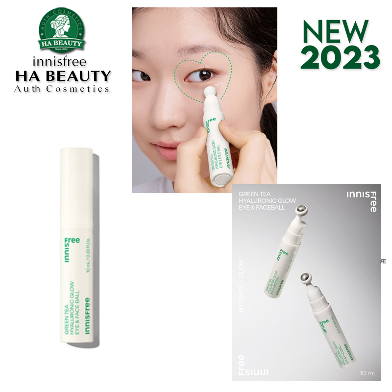 Thanh lăn dưỡng ẩm phục hồi chống lão hóa trà xanh dành cho da mặt và mắt innisfree Green Tea Seed Eye & Face Ball 10ml