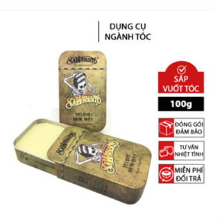 Combo 10 Lọ Sáp vuốt tóc Sawensito Trượt Vàng Deluxe Hair Wax 100gr tạo kiểu giữ nếp cho tóc. HÀNG CHÍNH HÃNG MPHS 