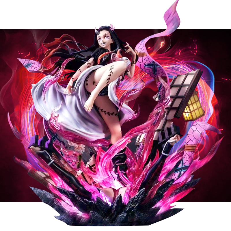 Mô hình Demon Slayer Kamado Nezuko Shinobu Uzui Tengen Kanroji Mitsuri (surprise gift) demon sla Figure trang trí Anime