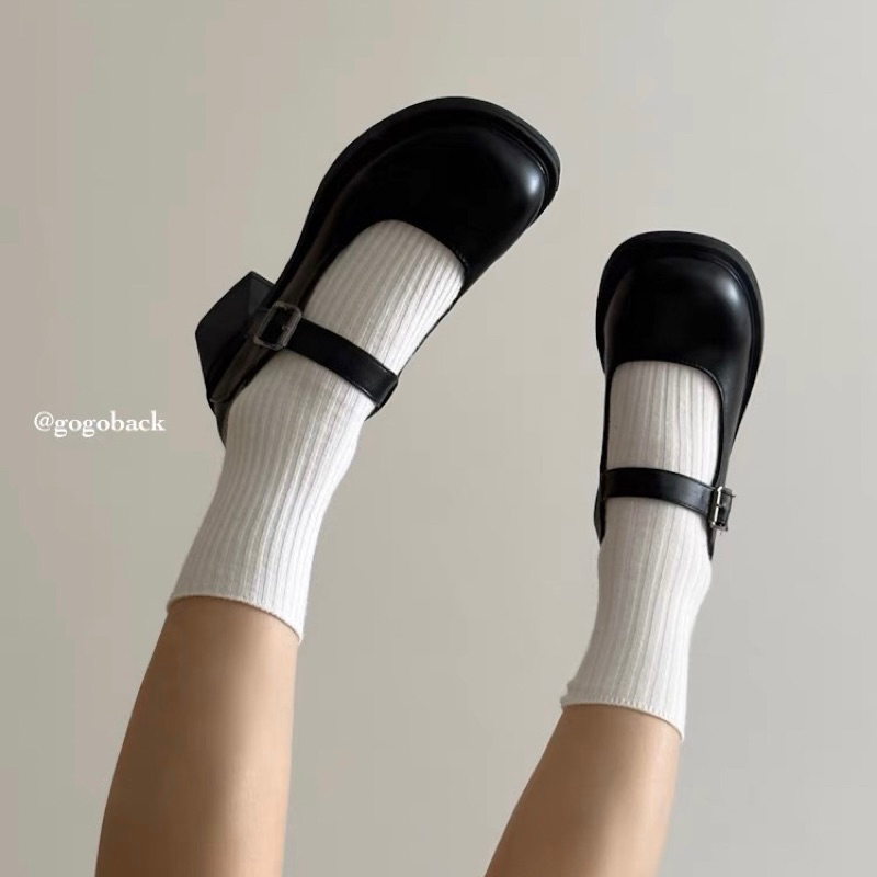 GIÀY BÚP BÊ A33 ĐẾ CAO 7CM PHONG CÁCH RETRO