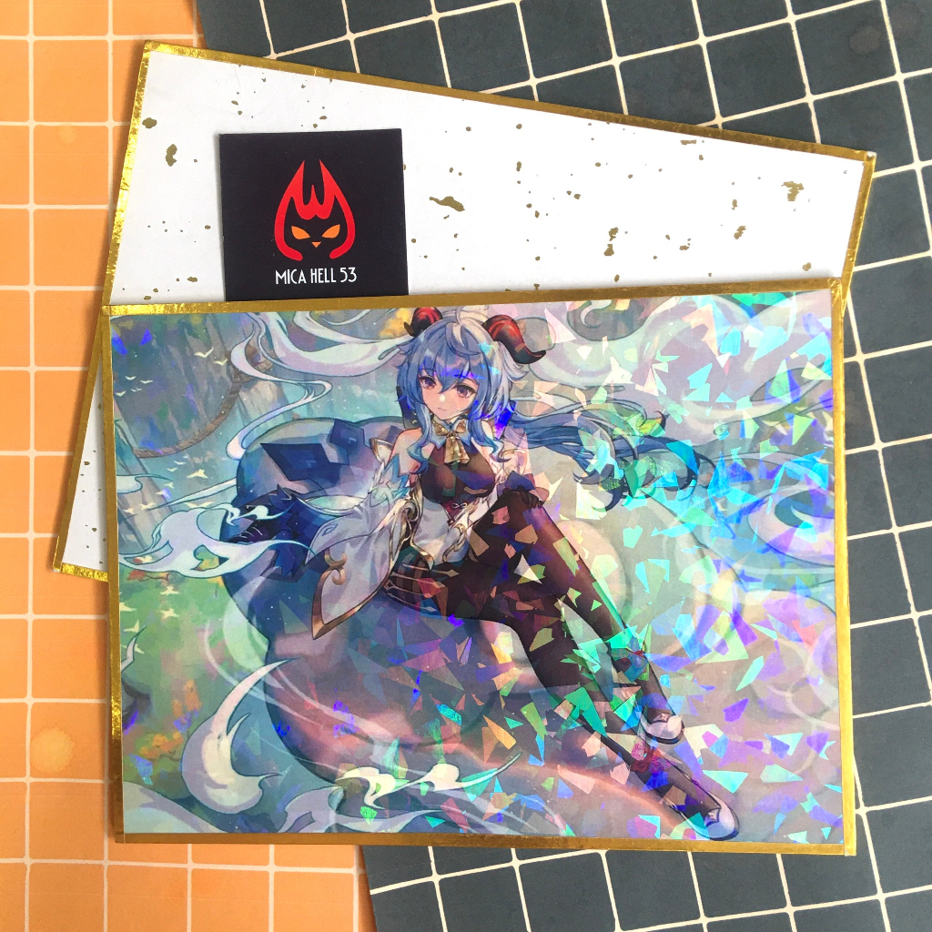 Shikishi Genshin Impact Anime Manga Game Genshin Impact Tranh Ảnh Trang Trí Hiệu Ứng Hologram Poster