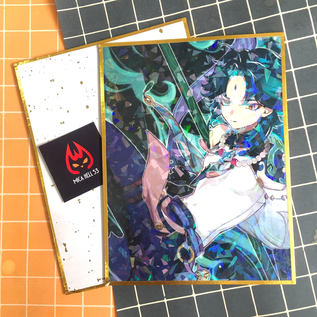 Shikishi Genshin Impact Anime Manga Game Genshin Impact Tranh Ảnh Trang Trí Hiệu Ứng Hologram Poster