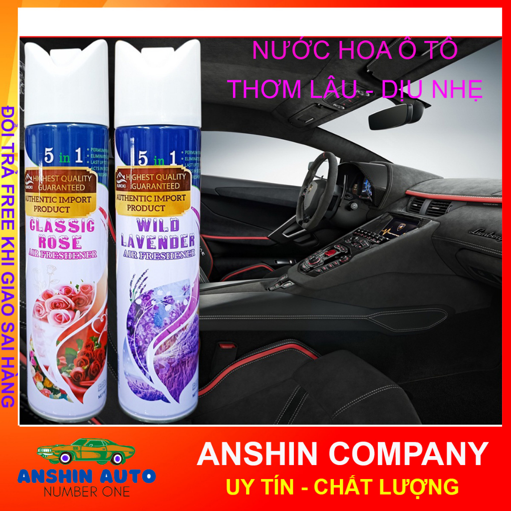 Nước Hoa Ô tô - Xịt Thơm Phòng Ngủ, Phòng Khách, Phòng Ăn - Khử Mùi Thuốc Lá, Ẩm Mốc, Lưu Hương Lâu - Herios [ANZEN]