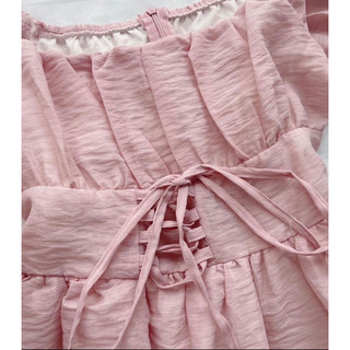 Đầm voan tơ đan eo @annaclothing.vn