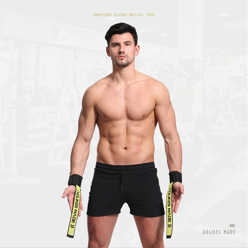 Dây Kéo Lưng Silicone Cao Cấp Tập Gym Lifting Straps AOLIKES A-7633