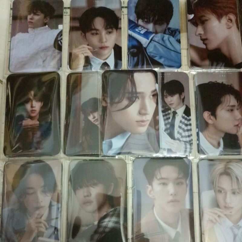 Set 5 card giấy bo góc in 2 mặt ảnh nhóm Seventeen - FML