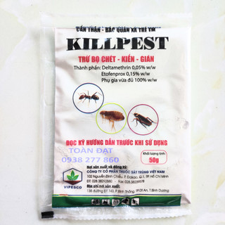 Chế Phẩm trừ côn trùng Killpest 50g, Phòng trừ kiến, gián, bọ chét